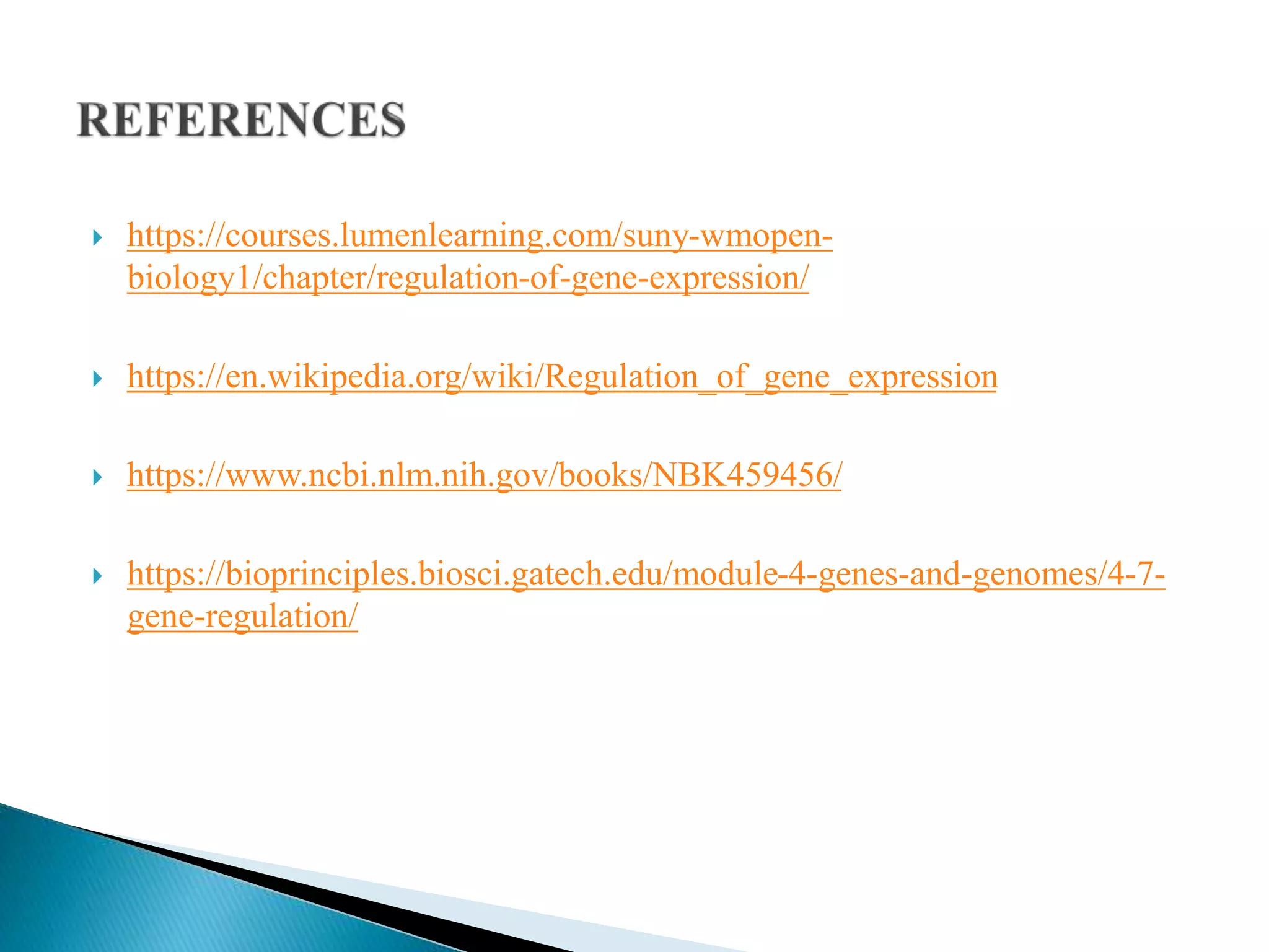 GENE EXPRESSION AND REGULATION.pptx | Biological Sciences | Science