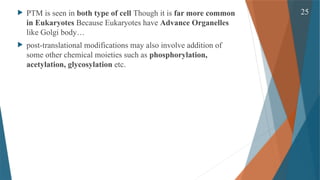 Gene Expression and its Regulation( Cellular & Molecular Phaemacology ...