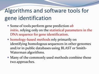 Gene identification and discovery | PPTX
