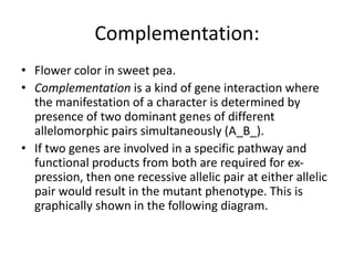 Gene interaction ppt | PPTX