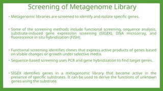 GENE LIBRARIES AND TYPES -APPLICATIONS.ppt