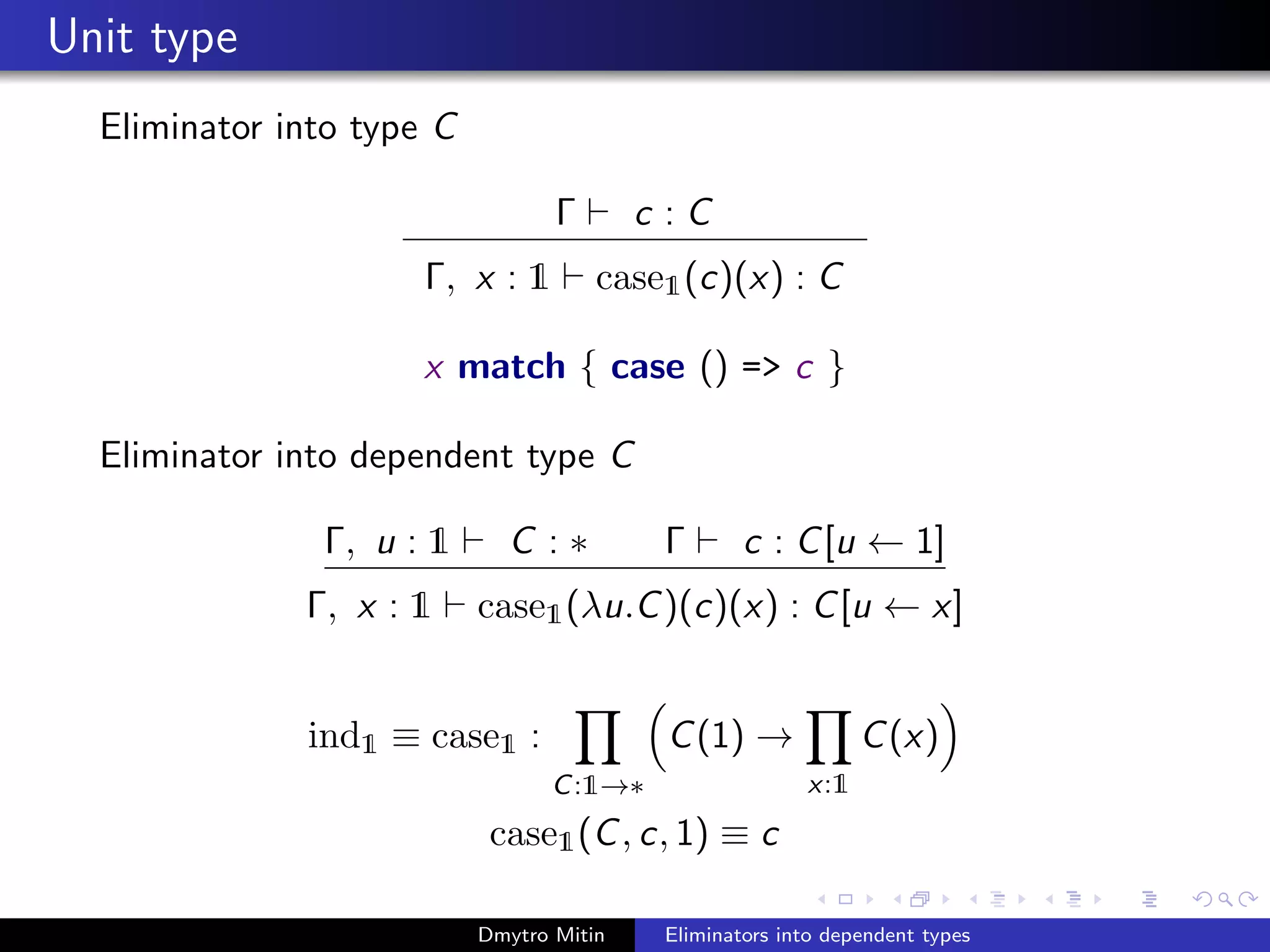 Dependent Type Eliminators into dependent types | PDF