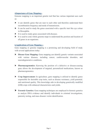 Gene Mapping / Linkage Mapping Pdf Notes | PDF
