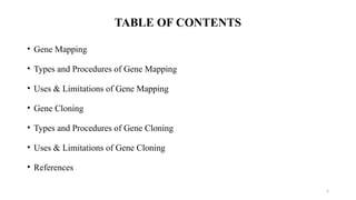 Gene Mapping, and Cloning of Disease Gene (CMB) | PPTX
