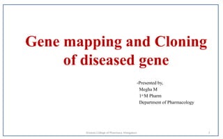 Gene mapping and cloning of diseased gene. ppt | PPTX