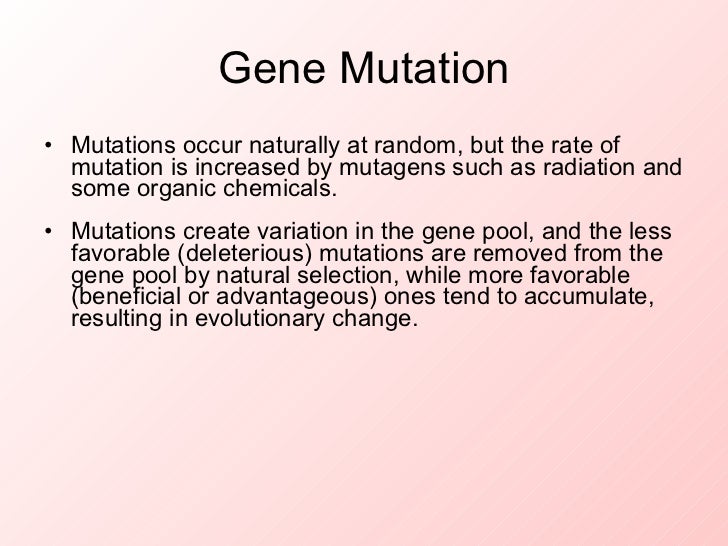 Gene mutation