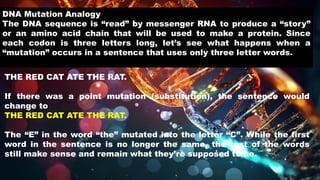 GENE MUTATION - process of reducing gene | PPTX