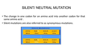Gene mutations | PDF