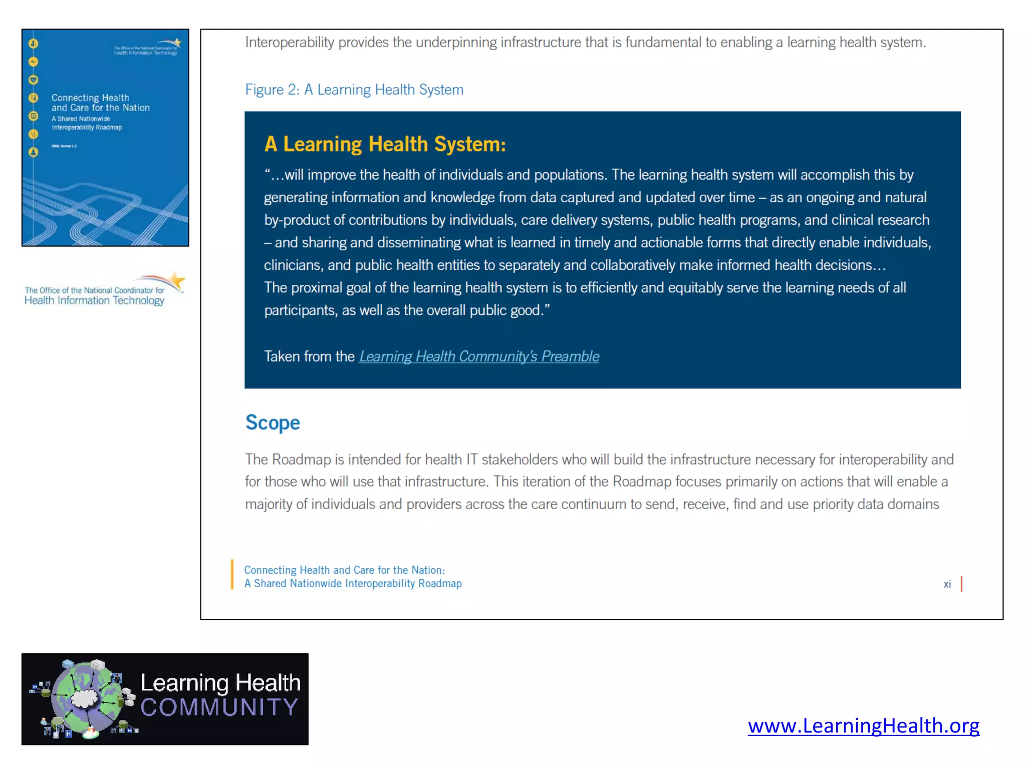 Realizing a Learning Health System: A Vision for Education to Transform ...