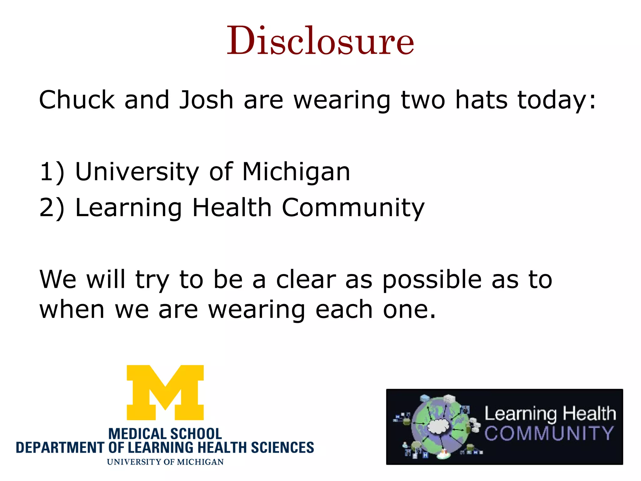 Realizing a Learning Health System: A Vision for Education to Transform ...