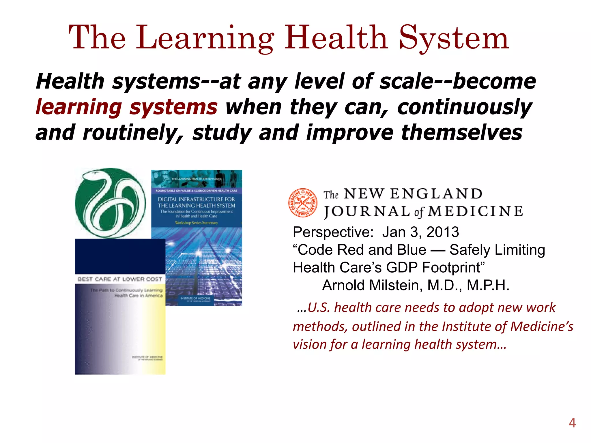 Realizing a Learning Health System: A Vision for Education to Transform ...