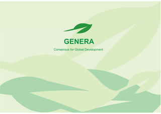 GENERA
Consensus for Global Development

 