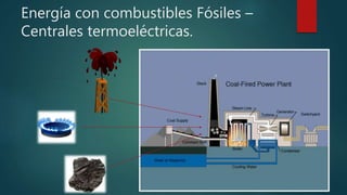 Energía con combustibles Fósiles –
Centrales termoeléctricas.
 