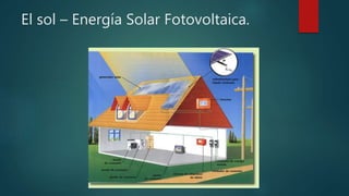 El sol – Energía Solar Fotovoltaica.
 