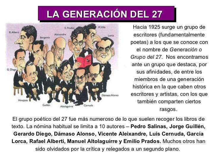 Ejemplo De Cartel Movil De La Generacion Del 27