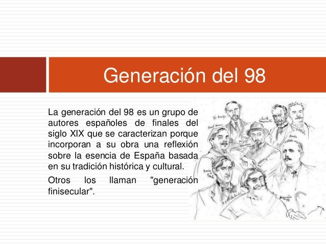Generación del 98 autores