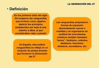 Generación del 98 y 27