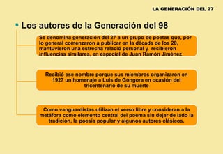 Generación del 98 y 27