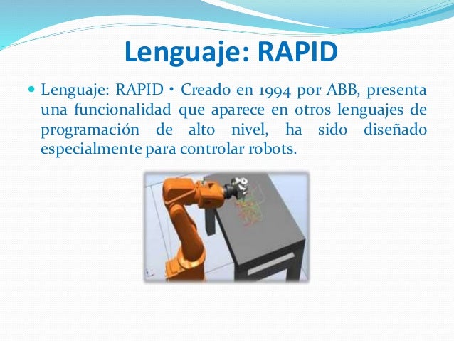 Generaciòn de la robotica y lenguajes de programacion