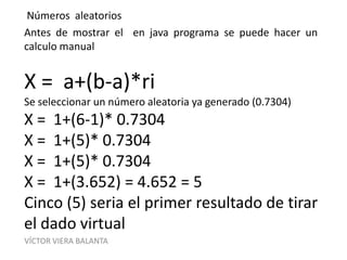 Generador de números aleatorios | PPTX