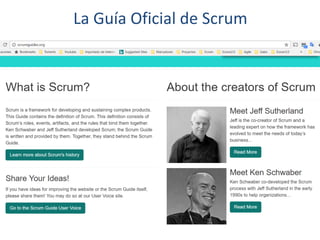 La Guía Oficial de Scrum
 