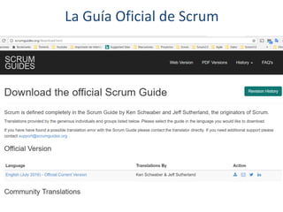 La Guía Oficial de Scrum
 