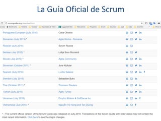 La Guía Oficial de Scrum
 