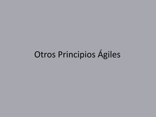 Otros Principios Ágiles
 