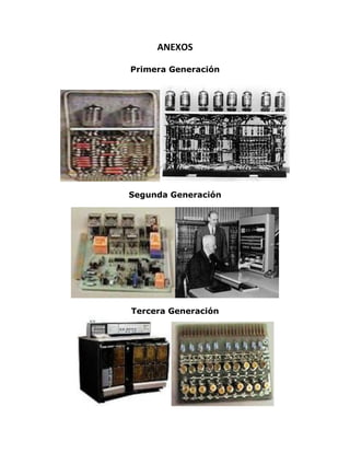 ANEXOS
Primera Generación
Segunda Generación
Tercera Generación
 