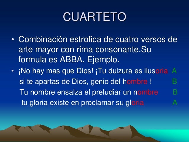 Ejemplo De Cuarteto | Cuarteto poemas: La belleza de la rima y la ...