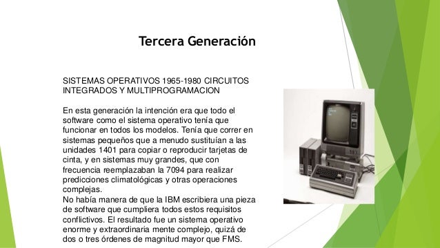 Generacion de Sistemas Operativos