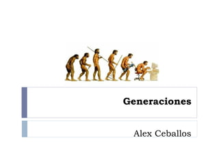 Generaciones


 Alex Ceballos
 