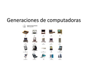 Generaciones de computadoras

 