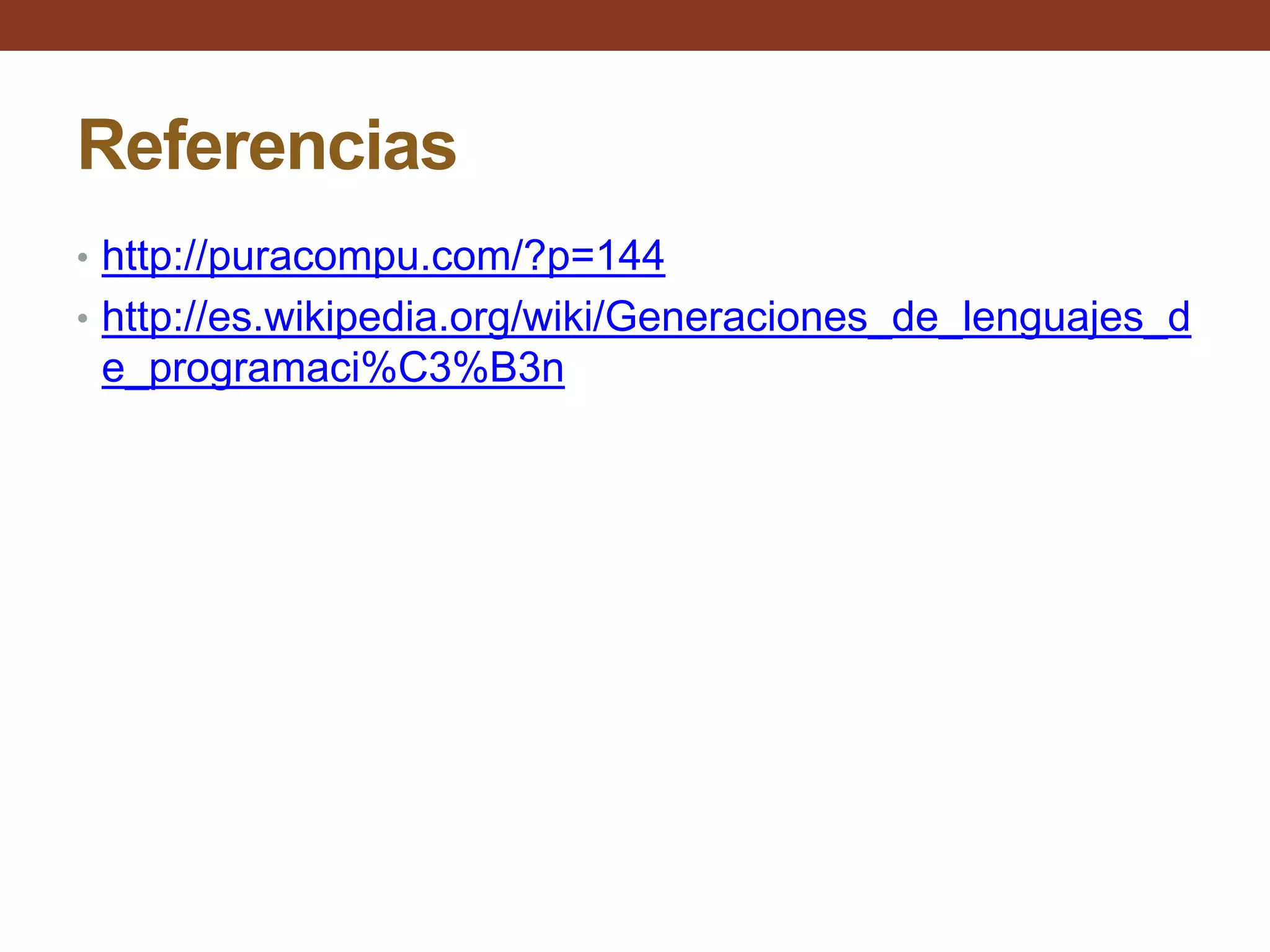 Generaciones de los lenguajes de programación | PPT