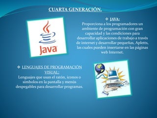 Generaciones de los lenguajes de programacion pptx | PPTX
