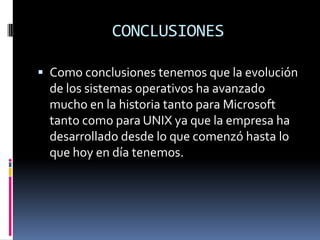 Generaciones de los s.o.