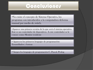 Generaciones de los sistemas operativos | PPTX