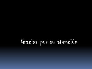 Gracias por su atención
 