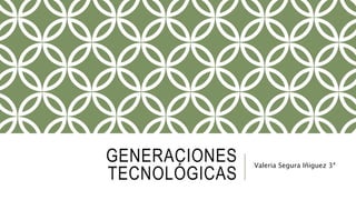 GENERACIONES
TECNOLÓGICAS
Valeria Segura Iñiguez 3ª
 