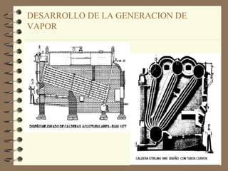 DESARROLLO DE LA GENERACION DE
VAPOR
 