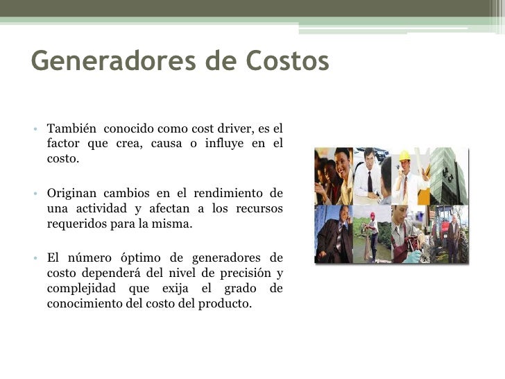 Generadores de costos