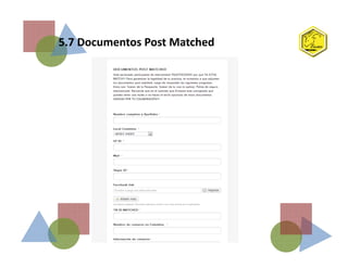 5.7 Documentos Post Matched
 