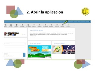 2. Abrir la aplicación
 
