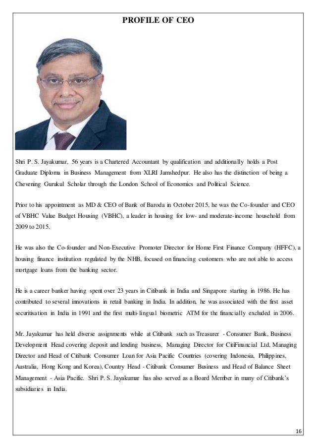 GENERAL MANAGEMENT PROJECT ON BANK OF BARODA