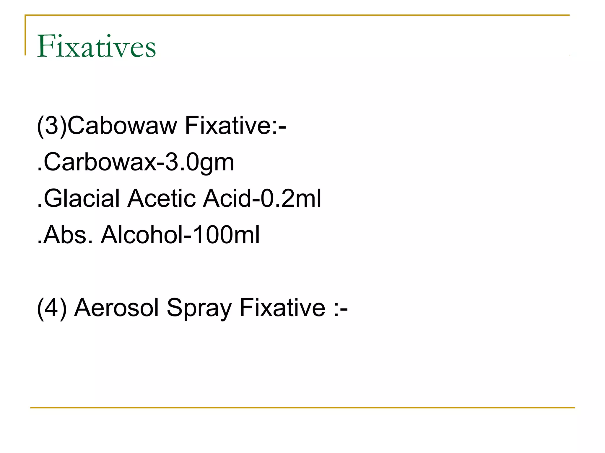 General 1 fixatives cytology PPT