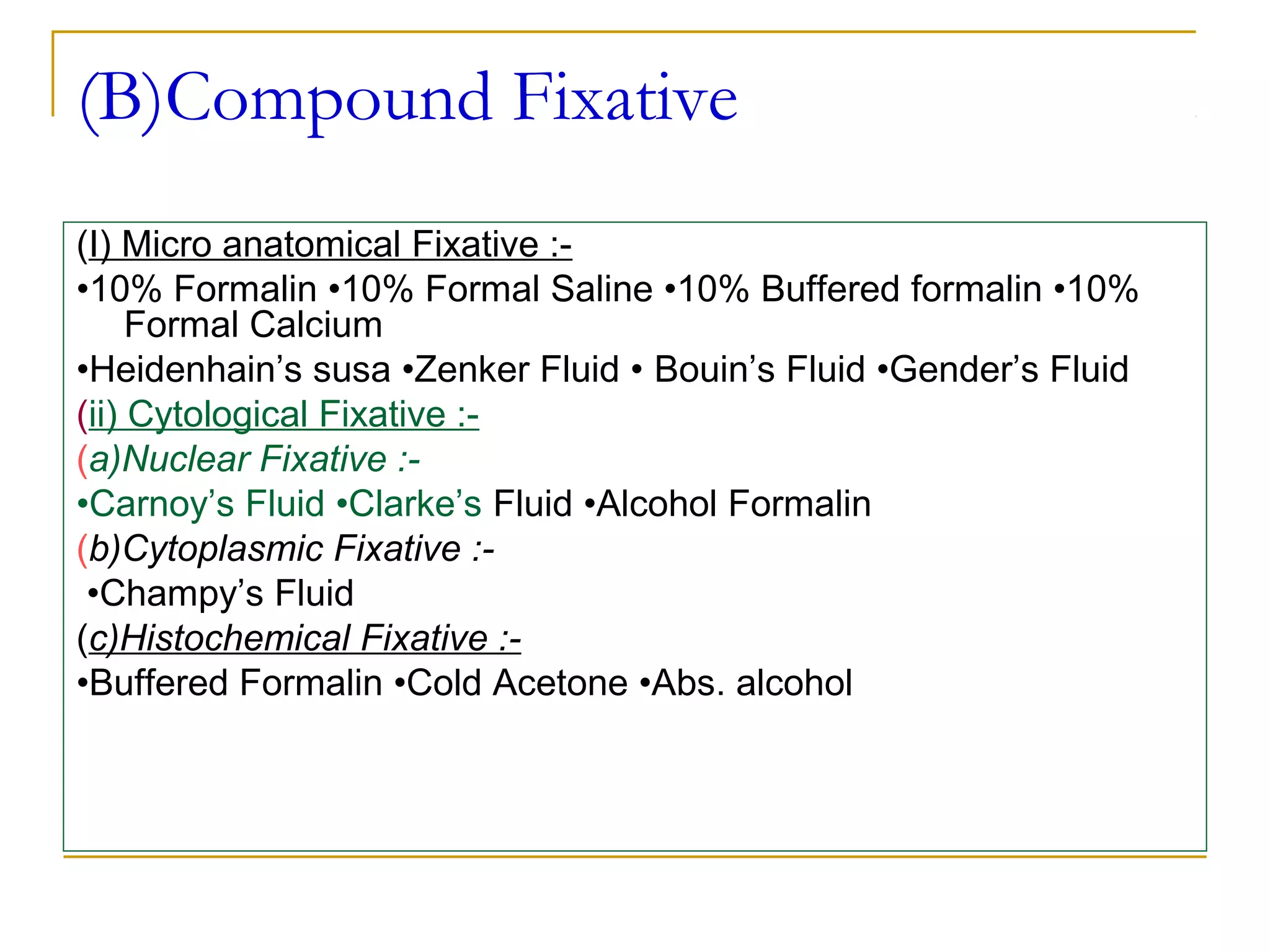 General 1 fixatives cytology PPT