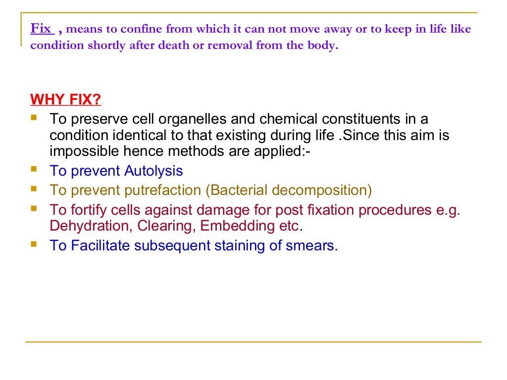 General 1 fixatives cytology