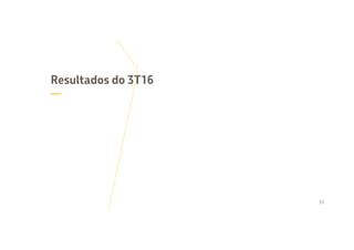 Resultados do 3T16
—
33
 