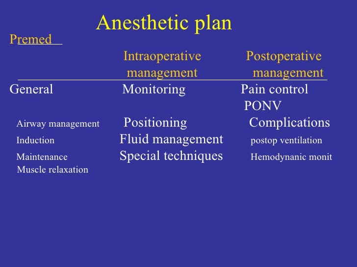 General Anesthesia