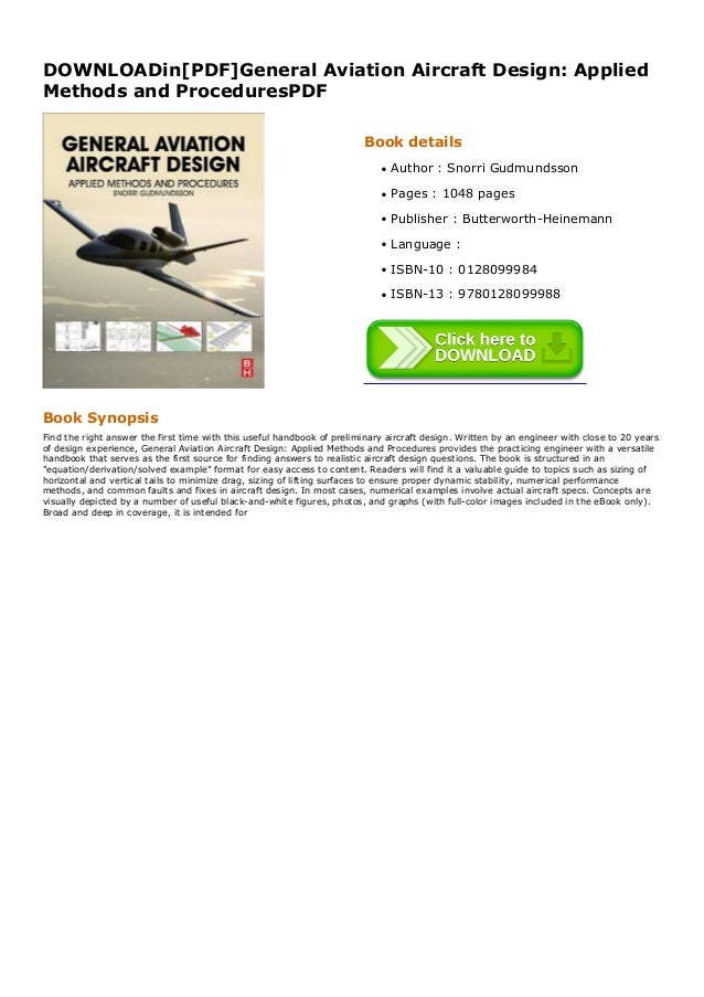 DOWNLOADin[PDF]General Aviation Aircraft Design Applied Methods and